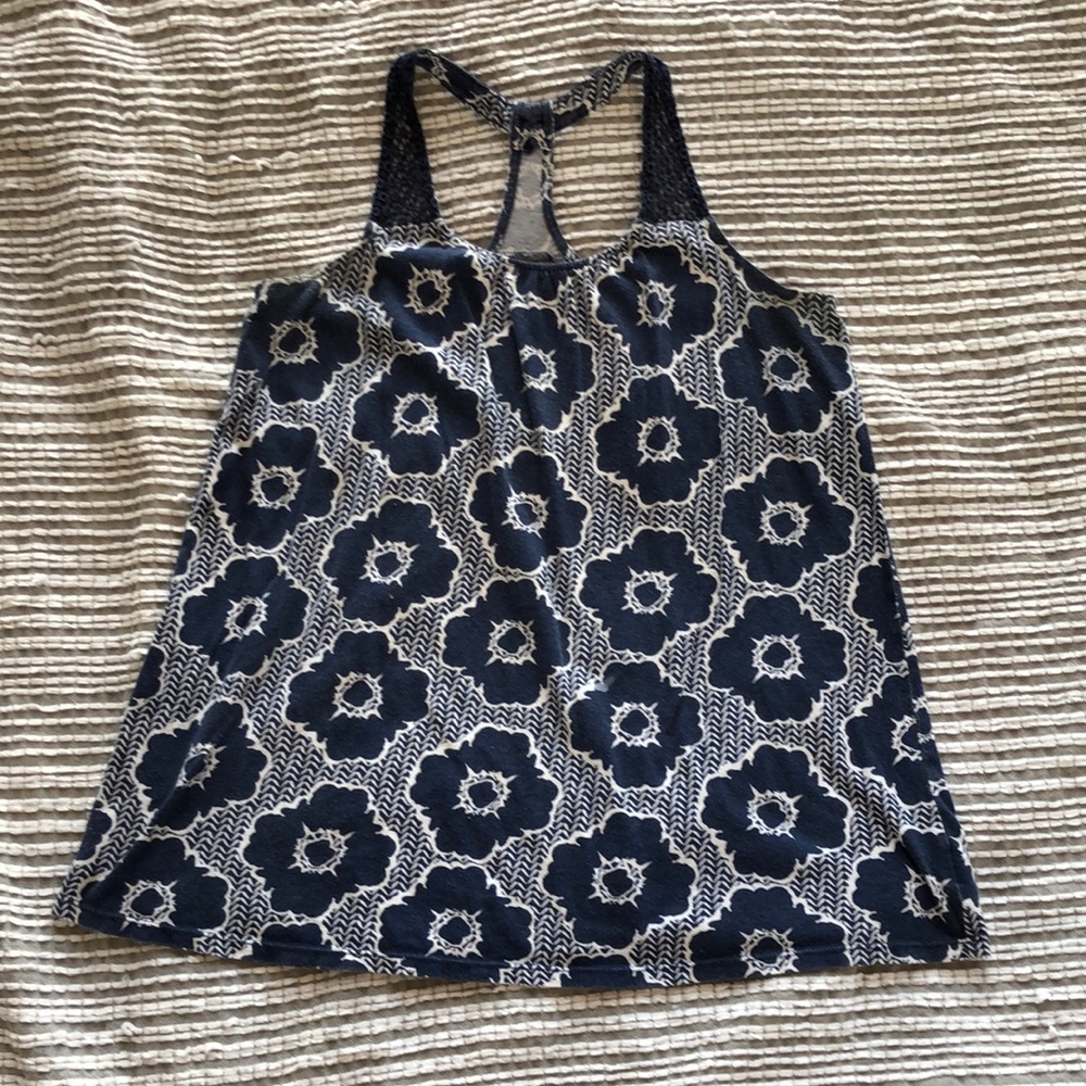 Blue floral Old Navy tank top